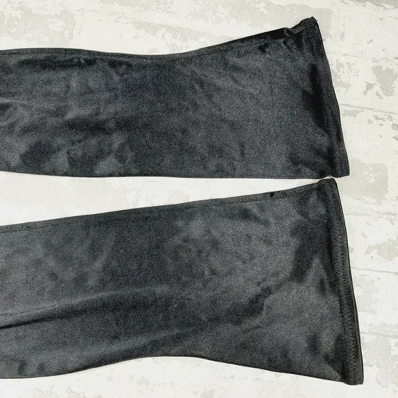 NEW Mackin J Satin Thigh High‎ Stocking Stiletto Black Over The Knee Boots K800 - Picture 9 of 13